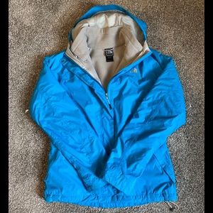 The North Face Women's Blue Shell Jacket with Cream Lining